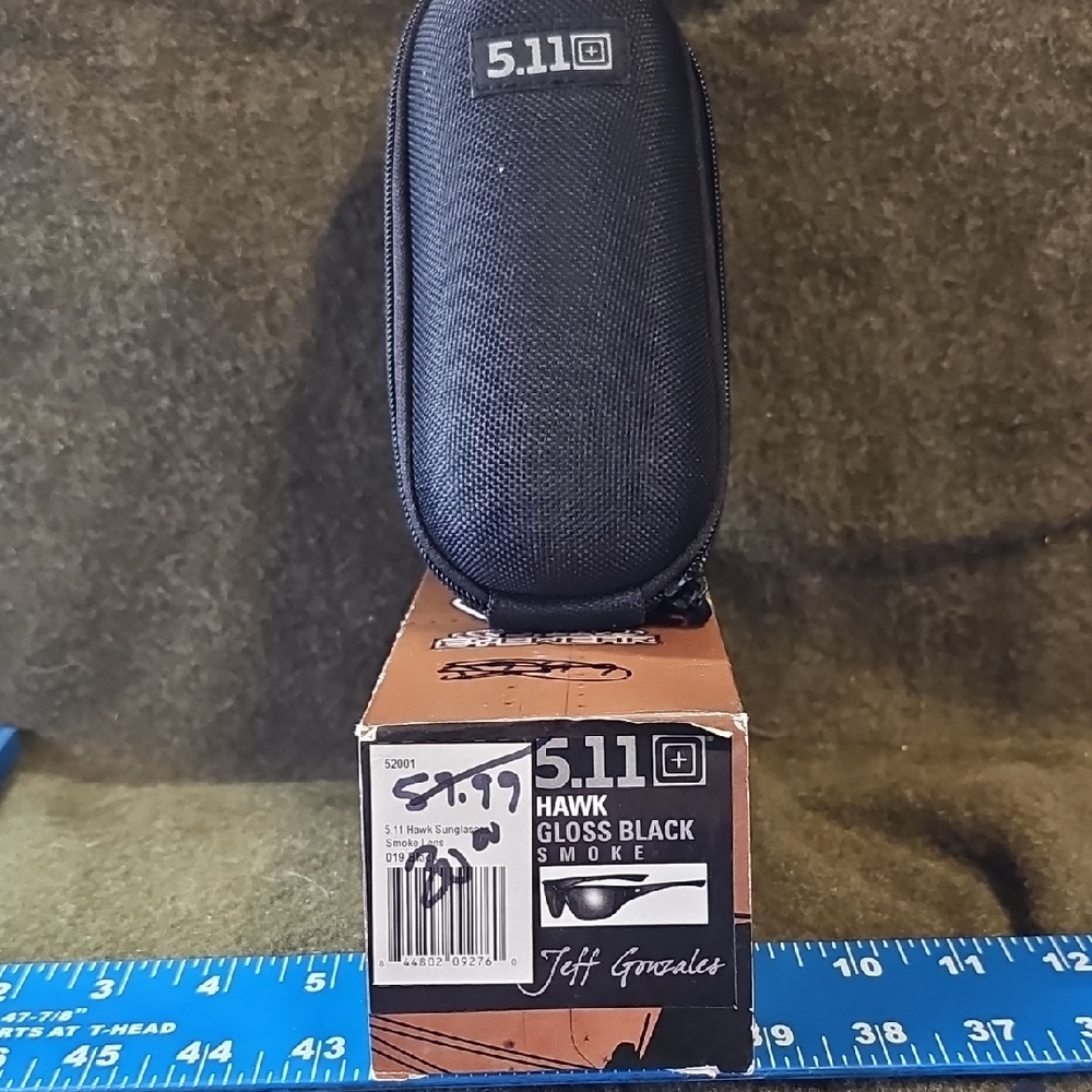 5.11 Tactical Hawk Black Glasses with Case
